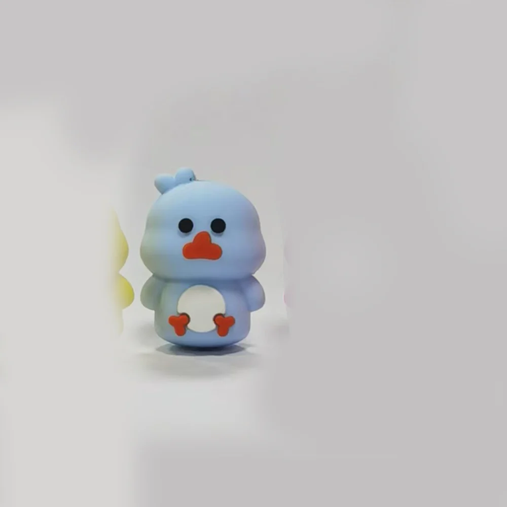 Wholesale 10pcs Cartoon 3D Cute chick duckling Silicone Beads